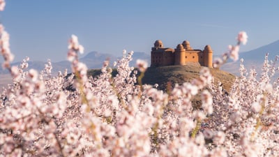 Bing wallpaper April 15, 2025. Castillo de La Calahorra, Granada, Spain (© Ugo Mellone/eStock Photo)