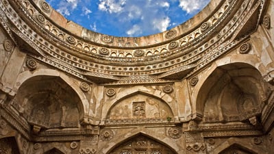 Bing wallpaper November 9, 2019. Jama Masjid in Champaner, Gujarat (© Tilak Haria/Getty Images)
