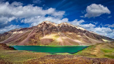 Bing wallpaper October 31, 2019. Chandra Tal lake in the Spiti region, Himachal Pradesh (© f9photos/Getty Images Plus)