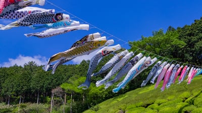 Bing wallpaper May 4, 2026. 姫の沢公園, 静岡県 熱海市 (© SKY Stock/Shutterstock)