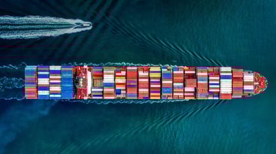 Bing wallpaper September 30, 2021. Container ship in San Pedro, California (© Cameron Venti/Getty Images)