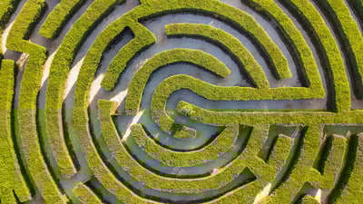 Bing wallpaper March 14, 2023. Hedge maze in Cyherbia Botanical Park, Cyprus (© Tpopova/Getty Images)