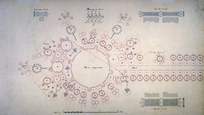 Bing wallpaper December 5, 2021. An 1840 design for the Analytical Engine by Charles Babbage (© Science & Society Picture Library/Getty Images)