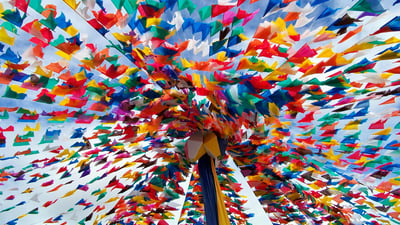 Bing wallpaper December 13, 2024. Festival no nordeste do Brasil (Bahia) (© Franz Tagore Photographer/Getty Images)