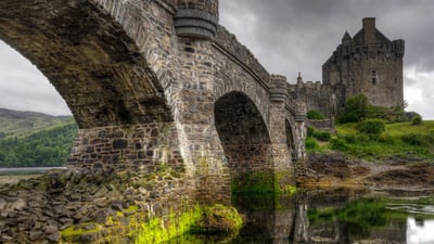 Bing wallpaper November 30, 2020. Eilean Donan Castle in Scotland (© CBW/Alamy)