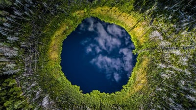 Bing wallpaper April 22, 2022. Small lake in Karula National Park, Valgamaa County, Estonia (© Sven Zacek/Minden Pictures)