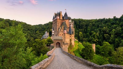 Bing wallpaper September 11, 2024. Eltz Castle, Germany (© Allard Schager/Alamy)