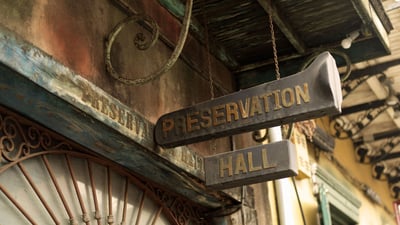 Bing wallpaper April 30, 2023. Preservation Hall, New Orleans, Louisiana (© Cosmo Condina North America/Alamy)