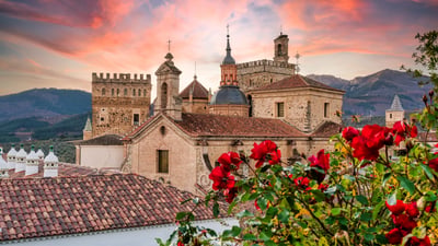 Bing wallpaper September 7, 2026. Real Monasterio de Nuestra Señora de Guadalupe, Cáceres, Extremadura, España (© Armando Oliveira/Getty Images)