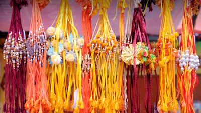 Bing wallpaper August 18, 2024. Festival of Raksha Bandhan (© Dinodia Photo/Getty Images)