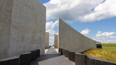 Bing wallpaper September 11, 2026. The Flight 93 National Memorial Visitor Center near Shanksville, Pennsylvania (© Maurice Savage/Alamy)