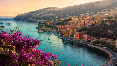 Bing wallpaper September 11, 2026. Villefranche-sur-Mer, French Riviera, France (© StockByM/Getty Images)