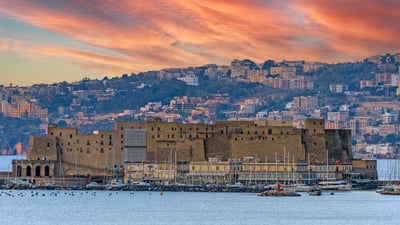 Bing wallpaper September 6, 2025. Castel dell’Ovo, Baia di Napoli, Napoli, Campania (© florin1961/iStock)