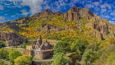 Bing wallpaper October 11, 2020. ｢ゲガルド修道院｣アルメニア (© traumlichtfabrik/Getty Images)