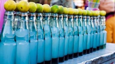 Bing wallpaper May 25, 2019. Refreshing soda drinks at a stall in New Delhi (© Masterfile)