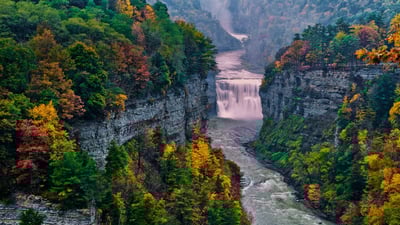 Bing wallpaper October 9, 2019. Letchworth State Park, New York (© Jay O'Brien/Danita Delimont)