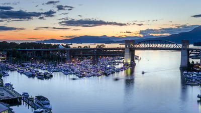 Bing wallpaper February 9, 2022. Granville Island marina in Vancouver (© Albert Pego/Shutterstock)