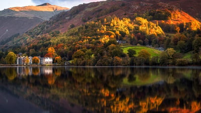 Bing wallpaper October 10, 2024. Grasmere, Lake District, Cumbria, England (© joe daniel price/Moment/Getty Images)