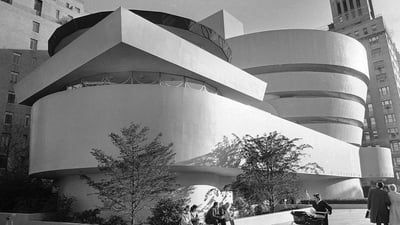 Bing wallpaper October 21, 2019. Solomon R. Guggenheim Museum in New York City, 1959 (© AP Photo/Harry Harris)