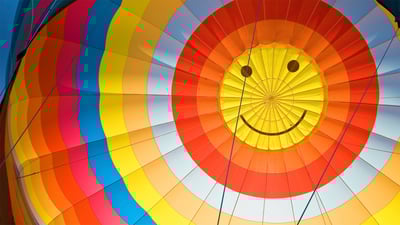 Bing wallpaper July 17, 2020. Happy hot air balloon (© Leonsbox/Getty Images Plus)