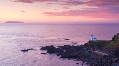 Bing wallpaper May 20, 2021. Hartland Point Lighthouse, Devon, England (© Adam Burton/Alamy Stock Photo)