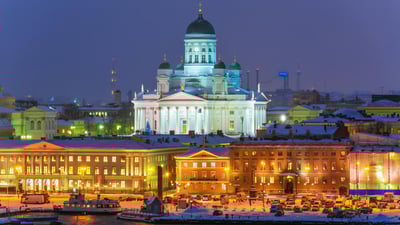 Bing wallpaper December 6, 2024. Old Town in Helsinki, Finland (© Oleksiy Mark/Shutterstock)