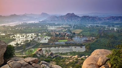 Bing wallpaper June 1, 2024. Scenery around Hampi, Karnataka (© Holly Barber/Alamy Stock Photo)