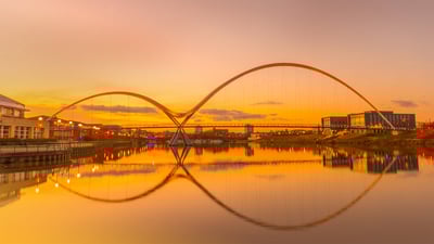 Bing wallpaper October 7, 2020. ｢インフィニティー橋｣イギリス, ストックトン＝オン＝ティーズ (© Robert Smith/Alamy)