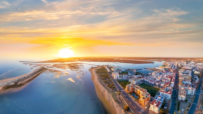 Bing wallpaper July 25, 2026. Isla Cristina, Huelva, Spain (© MEDITERRANEAN/Getty Images)