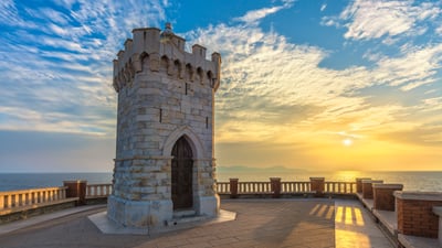 Bing wallpaper June 19, 2026. La Rocchetta Lighthouse, Piombino, Tuscany, Italy (© StevanZZ/Getty Images)