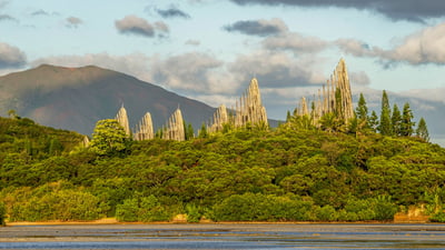 Bing wallpaper August 9, 2026. Jean-Marie Tjibaou Cultural Centre, New Caledonia (© Fabien Astre/Alamy)