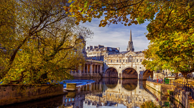 Bing wallpaper September 10, 2021. River Avon in Bath, England (© Robert Harding World Imagery/Offset by Shutterstock)