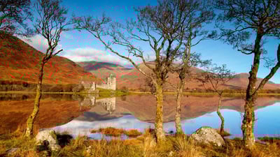 Bing wallpaper November 30, 2024. Kilchurn Castle reflected in Loch Awe, Argyll and Bute, Scotland (© Tom Mackie/plainpicture)