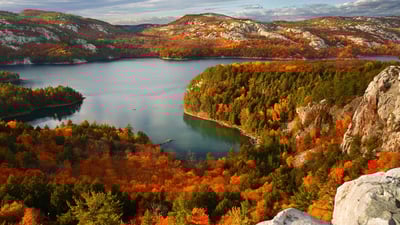 Bing wallpaper October 12, 2020. Autumn in Killarney Provincial Park, Ont. (© Jeffery D. Walters/Getty Images)