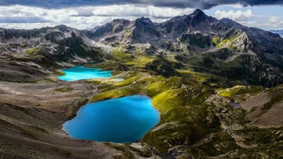 Bing wallpaper May 2, 2023. Jöriseen lakes in the Silvretta Alps, Switzerland (© Florin Baumann/Getty Images)
