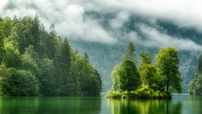 Bing wallpaper March 24, 2026. Königssee Lake, Bavaria, Germany (© EyeEm Mobile GmbH/Getty Images)