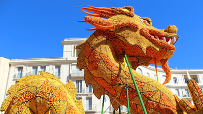 Bing wallpaper February 19, 2026. Fête du citron de Menton (© tanazura/Shutterstock)