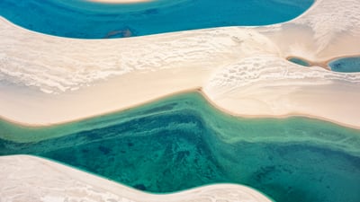 Bing wallpaper August 24, 2026. Parque Nacional dos Lençóis Maranhenses, Maranhão (© Ignacio Palacios/Getty Images)