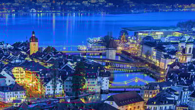 Bing wallpaper December 29, 2020. Old Town of Lucerne, Switzerland (© Xantana/Getty Images)