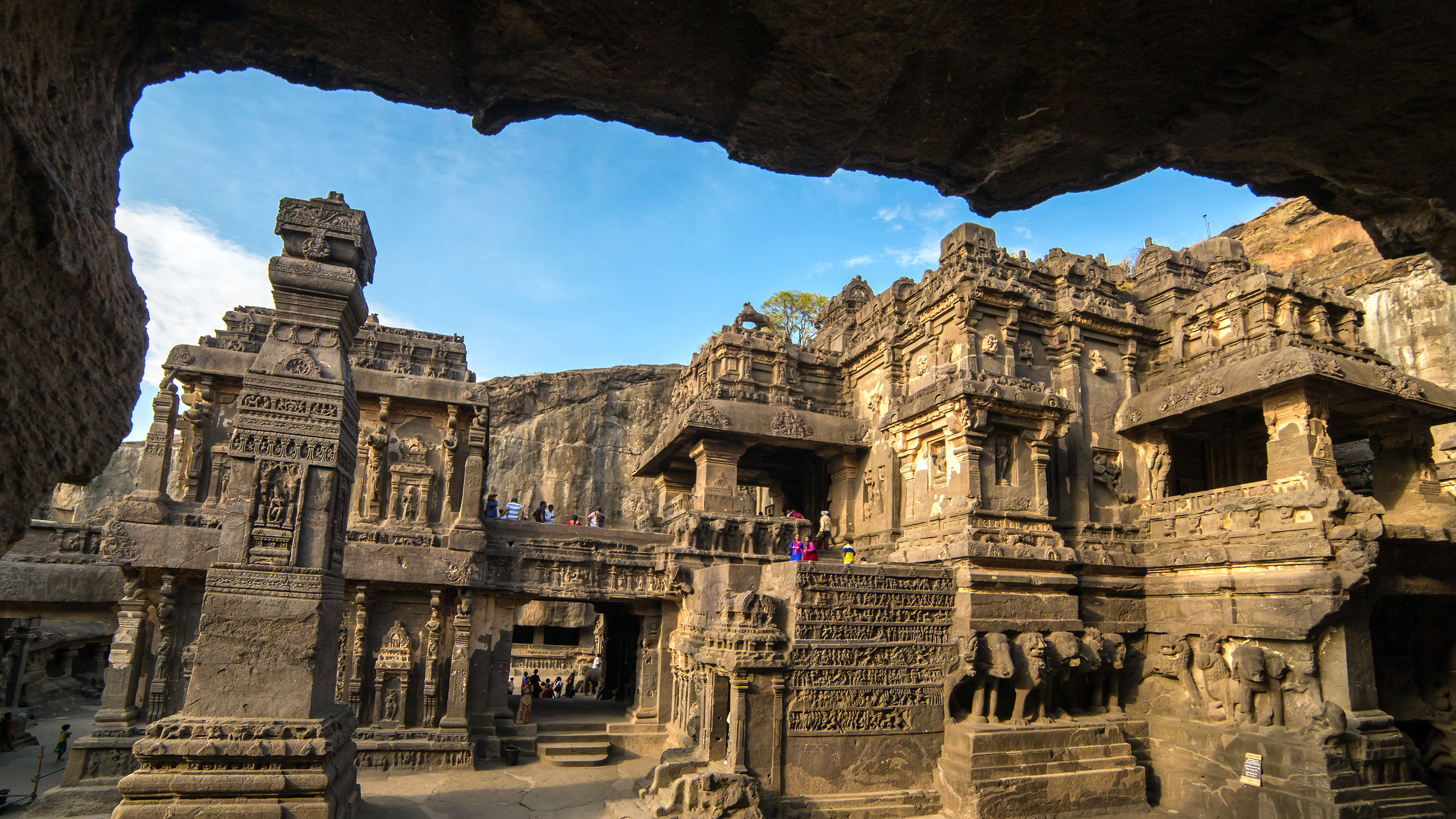 Bing wallpaper April 30, 2026. Kailasa Temple, Ellora Caves, Maharashtra (© mazzzur/iStock/Getty Images)