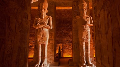 Bing wallpaper November 16, 2020. The interior of the Great Temple at Abu Simbel, Egypt (© George Steinmetz/Getty Images)