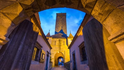 Bing wallpaper July 17, 2024. Medieval city of Rothenburg ob der Tauber, Germany (© kanuman/Getty Images)