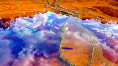 Bing wallpaper March 5, 2021. Mineral-laden water in the Rio Tinto, Minas de Riotinto mining area, Huelva province, Andalusia, Spain (© David Santiago Garcia/Getty Images)