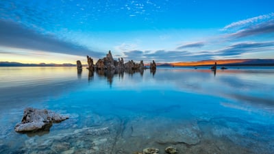 Bing wallpaper December 5, 2024. Tufa formations in Mono Lake, California (© Susanna Patras/TANDEM Stills + Motion)