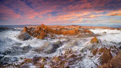 Bing wallpaper February 13, 2023. Achaches lookout, El Valle de la Luna, Chile (© Ignacio Palacios/Getty Images)