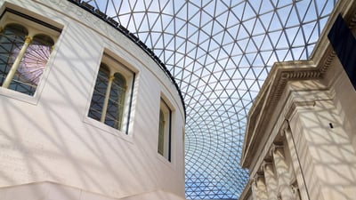 Bing wallpaper January 15, 2025. The Great Court of the British Museum, London, England (© Cavan Images/Offset/Shutterstock)