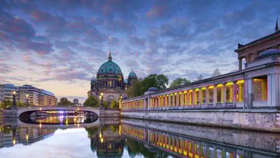 Bing wallpaper August 26, 2023. Berlin Cathedral and Museum Island, Berlin, Germany (© Rudy Balasko/Shutterstock)
