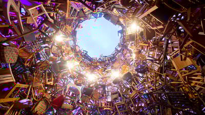 Bing wallpaper October 5, 2019. "Garden Tower" at Nuit Blanche in Toronto, Oct. 5, 2013 (© Lucas Oleniuk/Toronto Star via Getty Images)