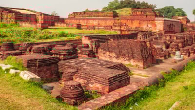 Bing wallpaper March 21, 2025. Nalanda mahavihara, Bihar (© bambam kumar jha/Getty Images)