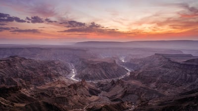 Bing wallpaper May 13, 2024. Fish River Canyon, Namibia (© R. M. Nunes/Getty Images)